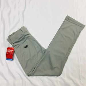 Rawlings Youth Baseball Pants Sz XL Gray Open Hem
